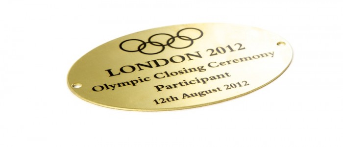 Metal London 2012 Olympic Closing Ceremony label