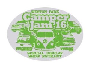 Weston Park Camper Jam '16 Car rally badge