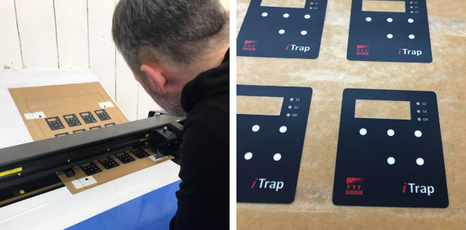 Creating the iTrap Fire Testing Technology labels and the finished article